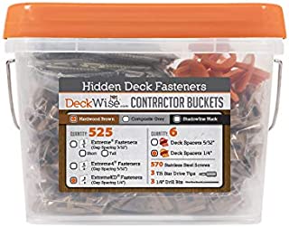 DeckWise (Brown) Ipe Clip EXTREMEKD Hidden Deck Fasteners, 1/4