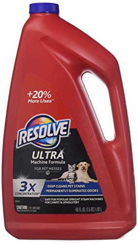 Resolve Ultra Pet Steam Carpet Cleaner Solution Shampoo, 48oz, 3X Concentrate, Safe for Bissell, Hoover & Rug Doctor