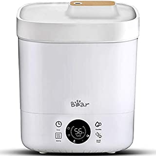 Cool Mist Humidifier, Bear 4L Humidifiers for Bedroom, Small Air Humidifiers Essential Oil Diffuser with Adjustable Mist Output, Top Fill Warm Mist Humidifiers for Plants Large Room Baby with Auto Shut-off, 24 Hours, LED Display