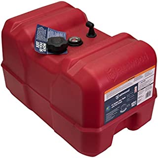 Attwood 8812LPG2 12-Gallon Portable Fuel Tank with High-Flow Fuel Cap, Red Finish