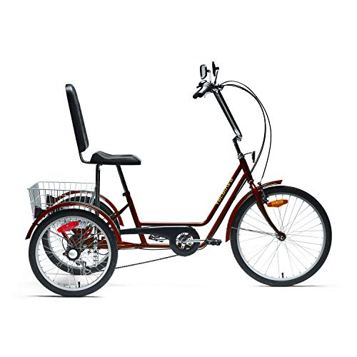 Belize TRI-Rider Comfort Trike Adult Semi Recumbent Tricycle with Large seat and Back Support