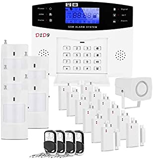 D1D9 Burglar Alarm System Wireless DIY GSM Auto Dialer for House Apartment Home Security