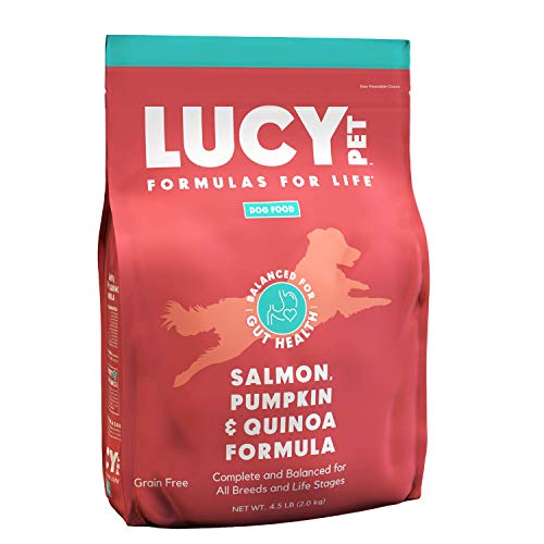 Lucy Pet Formulas for Life - Sensitive Stomach & Skin Dry Dog Food, All Breeds & Life Stages - Salmon, Pumpkin, & Quinoa