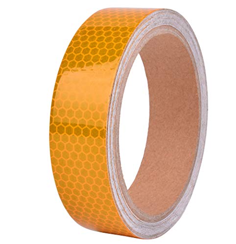 1in x 15ft High-Intensity Yellow Reflective Tape for Vehicles Bikes Clothes Helmets Mailboxes