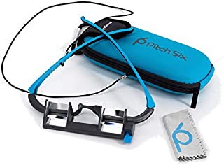 PitchSix EyeSend Adjustable-View Rock Climbing Belay Glasses  Lightweight Premium Belay Goggles  Adjustable-View Rock Climbing Glasses Eliminate Belayers Neck  Carry Case, Cloth and Carabiner