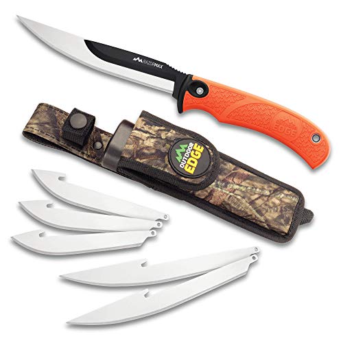 Outdoor Edge RazorMax - Replaceable Fixed Blade Hunting Knife with 3.5