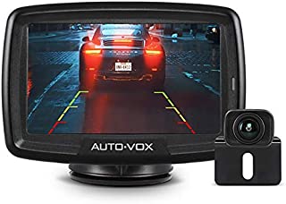 AUTO-VOX CS-2 Wireless Backup Camera Kit with Stable Digital Signal, 4.3 Monitor & Rear View Camera for Truck, Van, Camping Car, SUV