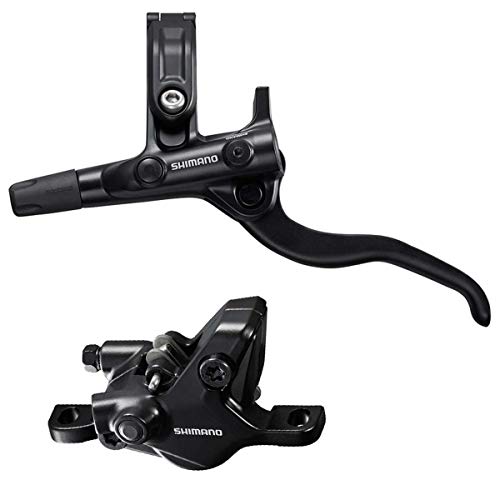 SHIMANO Deore BL-M4100/BR-MT410 Disc Brake and Lever - Front, Hydraulic, Resin Pads, Gray