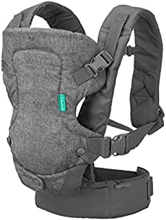 Infantino Flip Advanced 4-in-1 Carrier - Ergonomic, convertible, face-in and face-out front and back carry for newborns and older babies 8-32 lbs