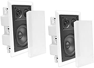 Ceiling Wall Mount Enclosed Speaker - 400 Watt Stereo In-wall / In-ceiling 8