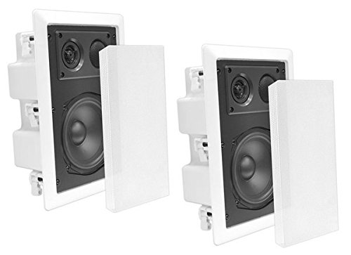 Ceiling Wall Mount Enclosed Speaker - 400 Watt Stereo In-wall / In-ceiling 8