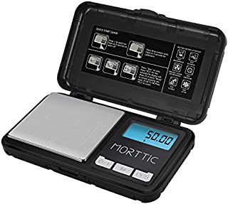 Morttic Weigh Gram Scale 200g/ 0.01g, Digital Pocket Scale, Food Scale, Mini Jewelry Scale, Kitchen Scale, 9 Units Conversion, Tare & LCD Backlit Display, Auto Off Function