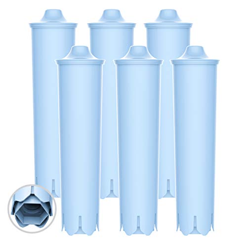 EcoAqua ECF-7003A Replacement Filter, Compatible with Jura Claris Blue Capresso Clearyl Coffee Machine Water Filter, 6 Pack