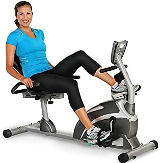 EXERPEUTIC 900XL Recumbent Exercise Bike with Pulse | 300 lbs. Weight Capacity