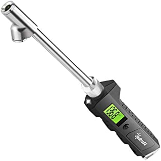 AstroAI Digital Tire Pressure Gauge 230 PSI Heavy Duty Dual Head Stainless Steel Made for Truck and RV with Backlit LCD and Flashlight