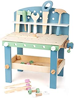 small foot wooden toys Compact Nordic Workbench Complete playset Designed for Children Ages 3+ Years (11376)