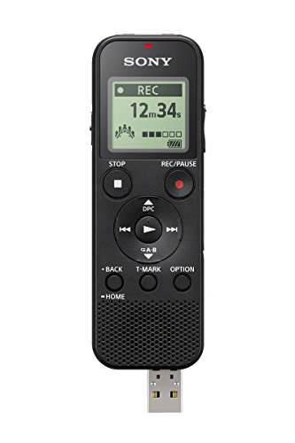 Sony ICD-PX370 Mono Digital Voice Recorder with Built-In USB Voice Recorder,black