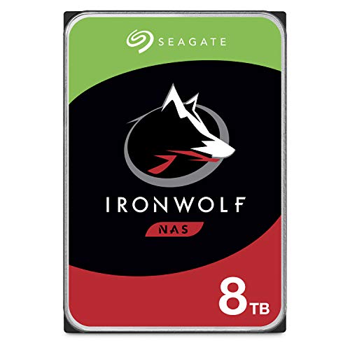 Seagate IronWolf 8TB NAS Internal Hard Drive HDD  CMR 3.5 Inch SATA 6Gb/s 7200 RPM 256MB Cache for RAID Network Attached Storage