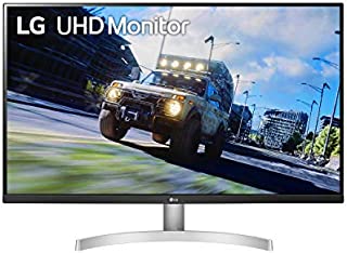 LG 32UN500-W 32 Inch UHD (3840 x 2160) VA Display with AMD FreeSync, DCI-P3 90% Color Gamut, HDR10 Compatibility, and 3-Side Virtually Borderless Design, Silve/White