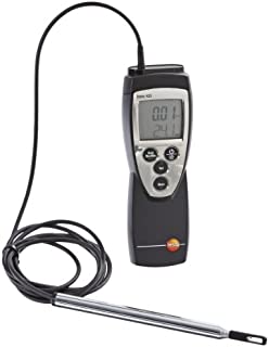 Testo 425 Compact Digital Hot-Wire Anemometer, 0 to 20 m/s Velocity, -20 to +70° C Temperature