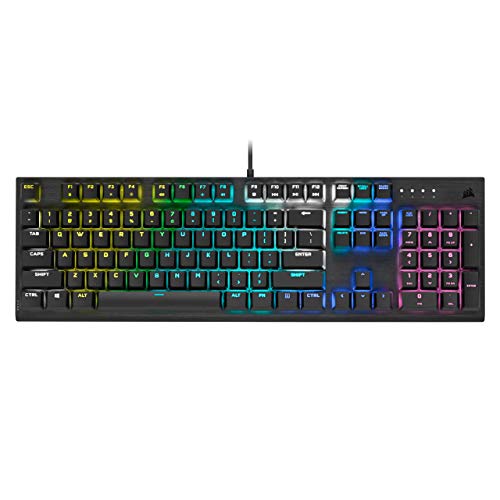 Corsair K60 RGB Pro Mechanical Gaming Keyboard - CHERRY Mechanical Keyswitches - Durable AluminumFrame - Customizable Per-Key RGB Backlighting