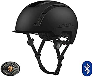 COROS SafeSound Urban Smart Cycling Helmet with Built-in Bluetooth Sound System, SOS Emergency Alert, and LED Tail Light | Bluetooth for Music and Phone Calls | Smart Remote | Lightweight