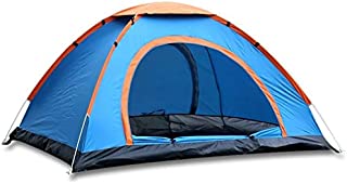 Sports God 3 Person Automatic & Instant Setup Pop Up Tent for Hiking and Camping with Carry Bag (Blue)