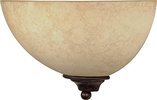 Nuvo Lighting 60/044 One Light Wall Sconce Vanity, 7x12 Inches, Bronze/Dark