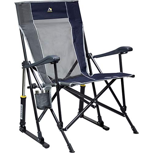 GCI Outdoor RoadTrip Rocker Outdoor Rocking Chair, Midnight