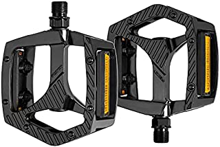 BURSUN Mountain Bike Pedals, Bike Pedals 9/16 Non-Slip Aluminum Platform Pedal, Sealed Bearing Bicycles Pedals for Mountain Road City MTB MBX Bike (1 Pair)