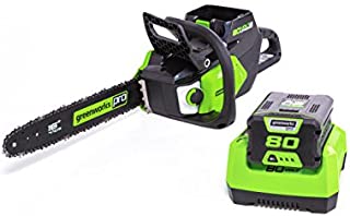 Greenworks PRO 80V 16 inch Brushless Chainsaw with 2Ah Battery and Charger Included CS80L211