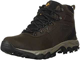 Columbia mens Newton Ridge Plus Ii Waterproof Hiking Boot, Cordovan/Squash, 8 Wide US