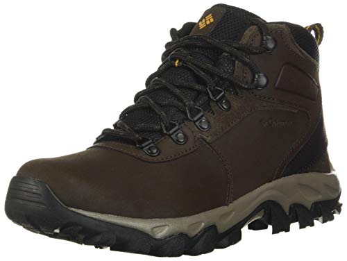 Columbia mens Newton Ridge Plus Ii Waterproof Hiking Boot, Cordovan/Squash, 8 Wide US