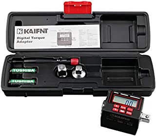 KAIFNT K552 Digital Torque Adapter, 3/8-Inch 5 to 100 ft·lbs, Buzzer/LED Flash Notification, Dual Direction