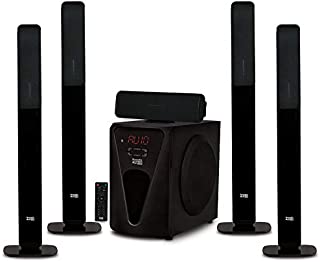 Acoustic Audio AAT5005 Bluetooth Tower 5.1 Home Theater Speaker System with 8