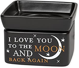 Love You to The Moon Electric 2 in 1 Jar Candle and Wax and Oil Warmer