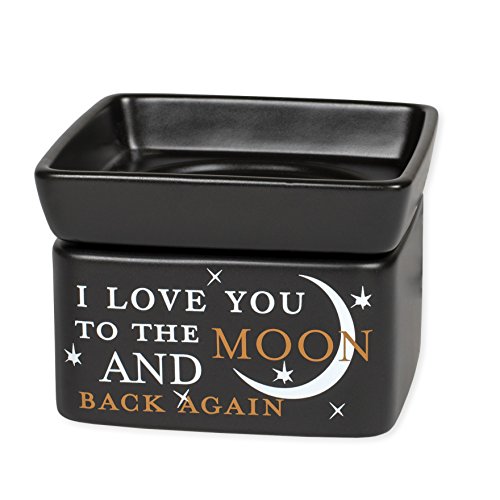 Love You to The Moon Electric 2 in 1 Jar Candle and Wax and Oil Warmer