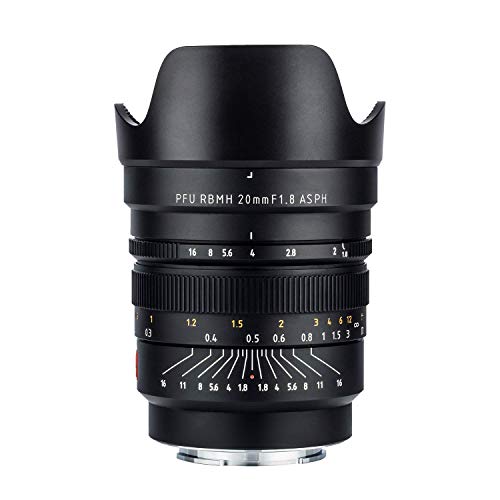 VILTROX 20mm F1.8 Wide Angle Manual Focus Fixed/Prime Lens Full Frame Large Aperture Camera Lens for Sony E Mount DSLR A7 A7III A7RIII A7RII A7II A9 A6500 A6300