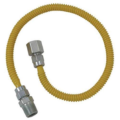 Brasscraft CSSL54-60 ProCoat Straight Connector Gas Dryer & Water Heater Flex-Line (3/8