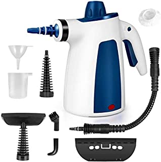 Steam Cleaner, Portable Car Carpet Upholstery Cleaner Machine High Pressure Steamer with 9 Piece Accessories for Cleaning, Couch/Floor/Bathroom/Auto/Grout Cleaner for Home Use, Handheld Steamer