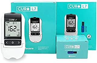 CURO-L7 Professional Grade Blood Cholesterol Test Home KIT (All-in-One : Test Device, Test Strips 10ea, Lancets & EziTube Rod Included)