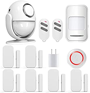 PANNOVO Wireless Home Security Alarm System Door Alarm System for Home DIY Kit, App Control by iOS Andrioid Smartphone with PIR Motion Sensor,Door Contact Sensor, White