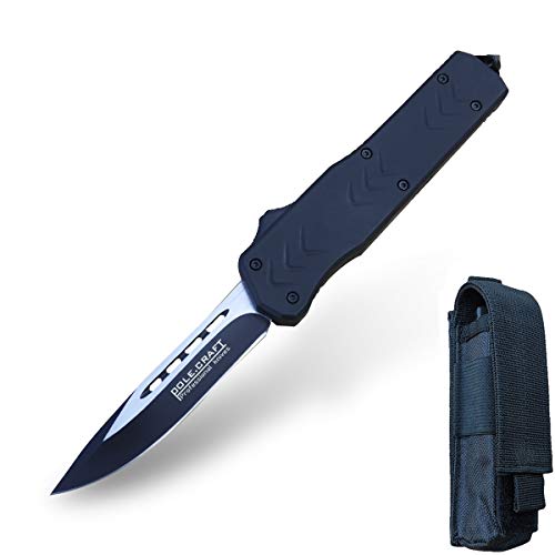 Folding Knife Tactical Pocket Knife Survival Fast Open - Safety Defense Folding Knife Assisted Opening - 440C Steel 58HRC - for Men Self-defense Adventure Hiking Fishing Hunting