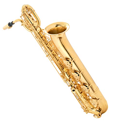 Singer's day SDBS-2001 Low A Baritone Saxophone Low A to High F# Lacquered Brass with Hand Engraved Bell