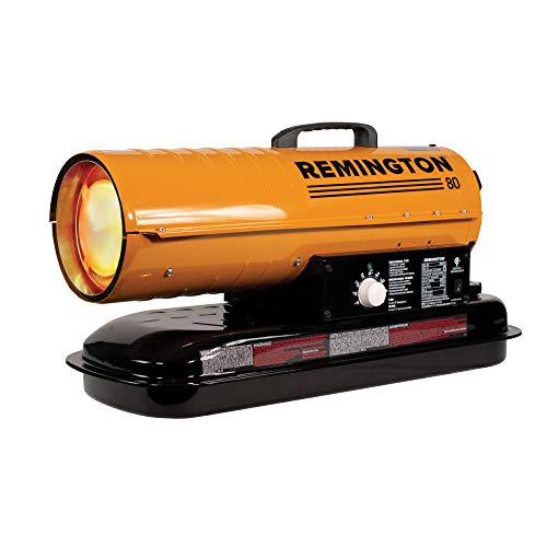 REMINGTON REM-80T-KFA-O Kerosene Heater, 80,000 BTU, Orange/Black