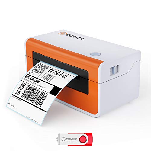 Comer Shipping Label Printer - Commercial Grade Direct Thermal High Speed Printer for Barcodes,Labels,Mailing,Shipping and More-150mm/s-4x6 Printer