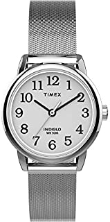 Timex Women's TW2U07900 Easy Reader 25mm Silver-Tone Stainless Steel Mesh Bracelet Watch