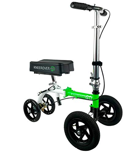 KneeRover GO HYBRID - Most Compact Knee Scooter with All Terrain Front Wheels