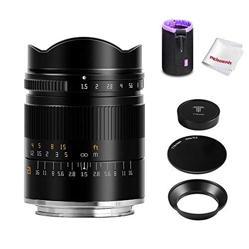 TTArtisan 21mm F1.5 Full-Frame Wide-Angle Lens, Compatible with Sony E-Mount Cameras A6500 A6300 A6000 A7RIV A7RIII A7III A7RII A7II A7S A7R