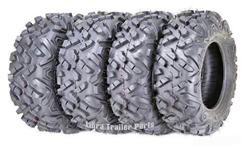 Full Set ATV UTV Tires 27x9-14 27x9x14 Front & 27x11-14 27x11x14 Rear 6PR Mud